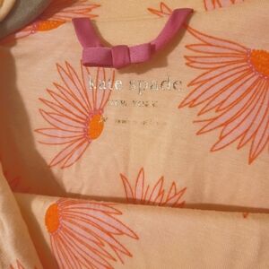 Kate Spade XL pajama set with cropped pant and button up shirt.